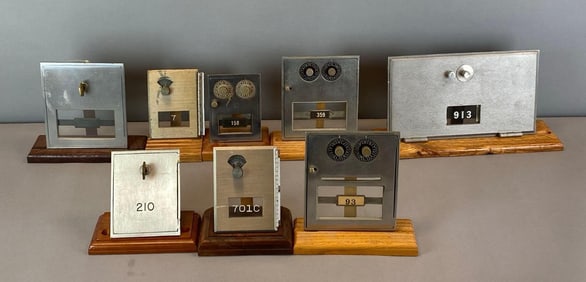 Group of Vintage US Post Office Box Doors