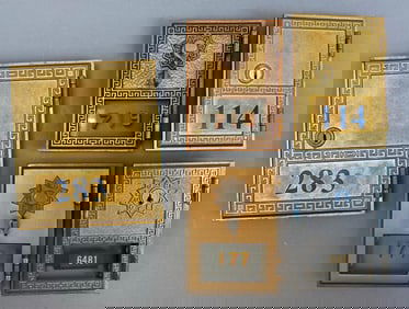 Group of 5 Vintage US Post Office Box Doors