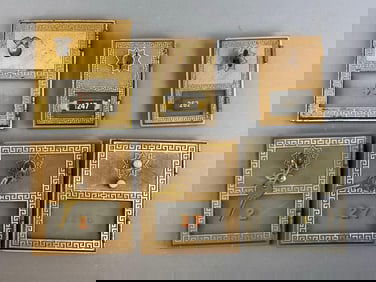 Group of 6 Antique US Post Office Box Doors