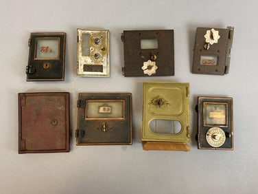 Group of 8 Antique US Post Office Box Doors
