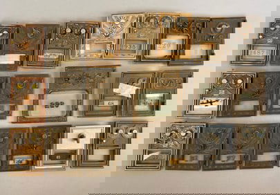 Group of Antique US Post Office Box Doors