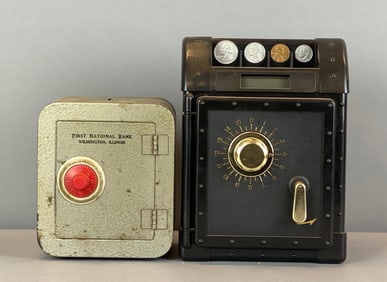 Group of 2 Childrens Coin Banks