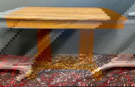 Antique Wood Library Table