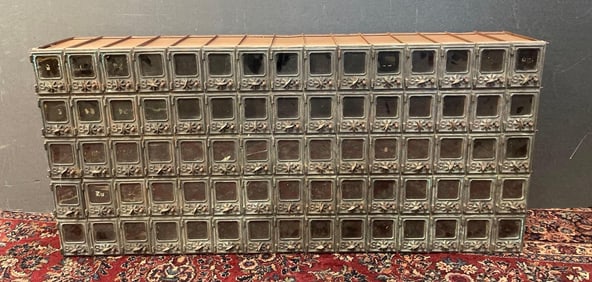 Antique Bank of U.S. Post Office Boxes