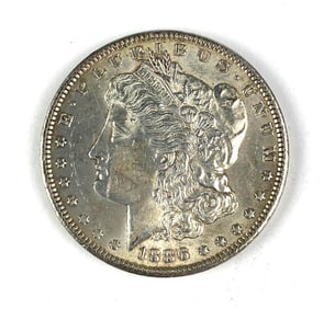 1886 US Morgan Silver Dollar