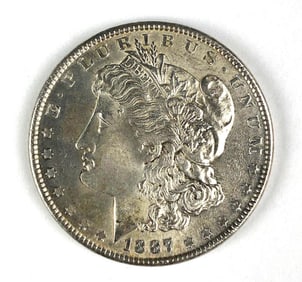 1887 US Morgan Silver Dollar