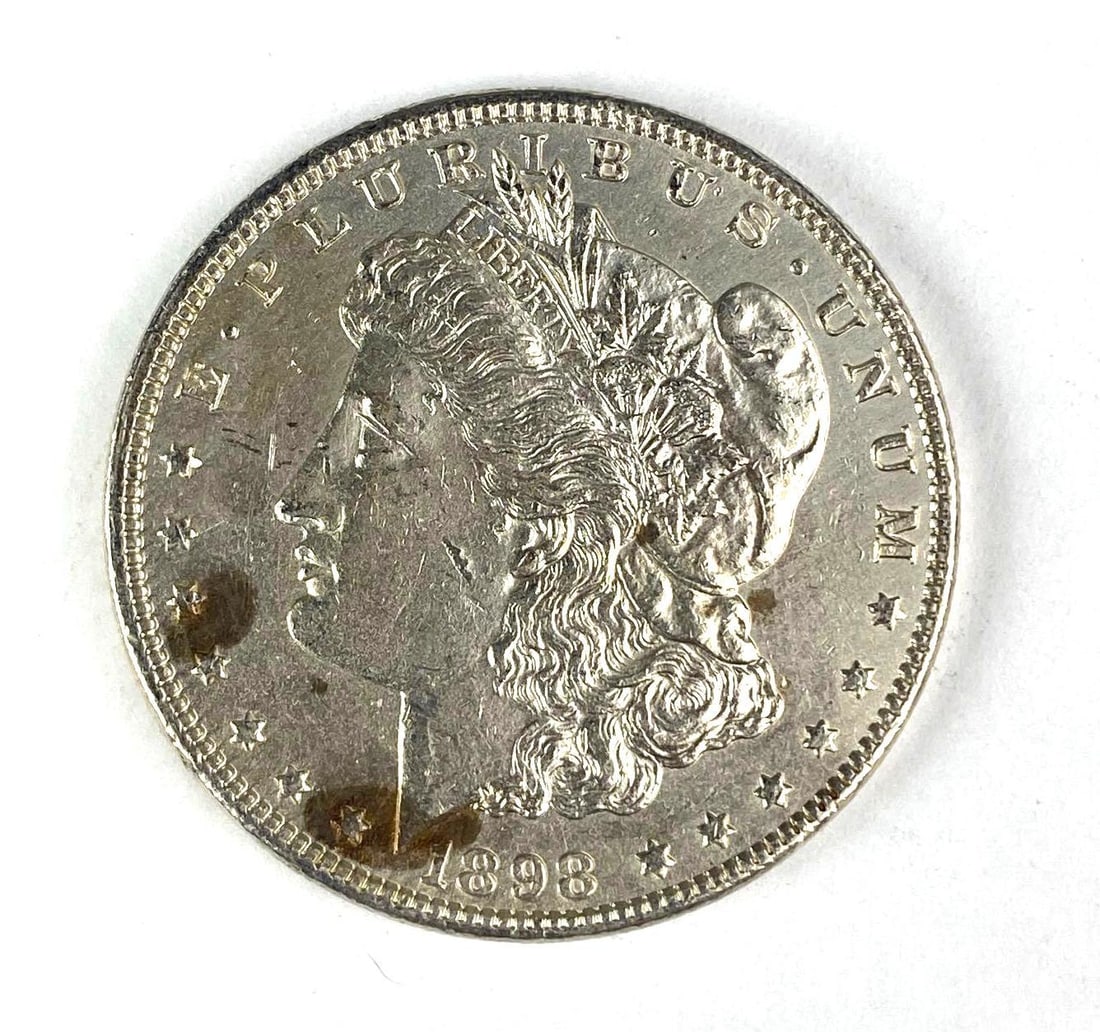 1898 US Morgan Silver Dollar (1 of 2)