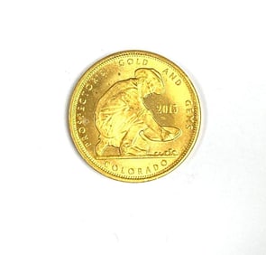 2015 Prospector Gold and Gems Colorado Eagle 1/10 oz .999 Fine Gold Round