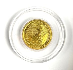 2022 Great Britain 10 Pound Britannia 1/10 oz .999 Fine Gold Coin