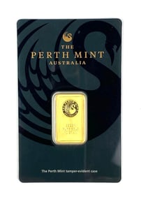 The Perth Mint 10 Gram .999 Fine Gold Ingot/ Bar
