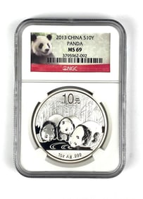 2013 China 10 Yuan Panda NGC Graded MS69