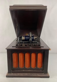 Antique Edison Amberola 50 Cylinder Phonograph