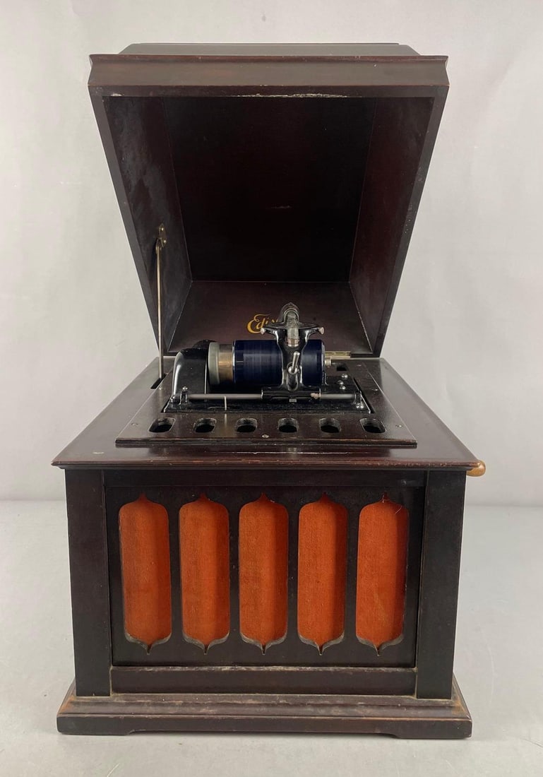 Antique Edison Amberola 50 Cylinder Phonograph (1 of 5)