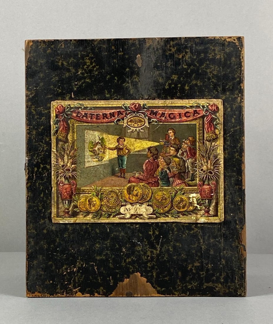 Antique EP Magic Lantern Projector Wood Case (1 of 4)