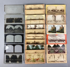 Group of Assorted Antique Stereographs