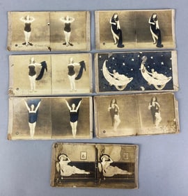 Group of Antique Adult Risque Stereographs