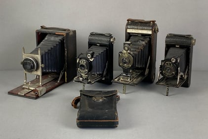 Group of Vintage Kodak Pocket Folding Cameras