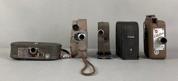 Group of Vintage 8mm Film Cameras