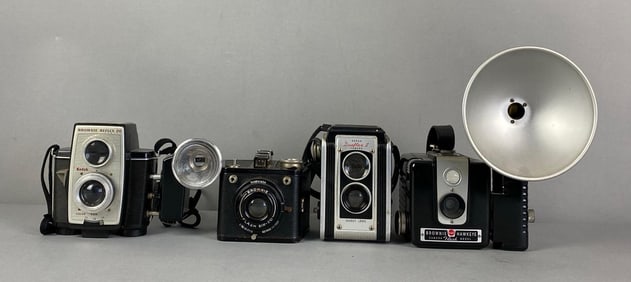 Group of 4 Vintage Kodak Film Cameras