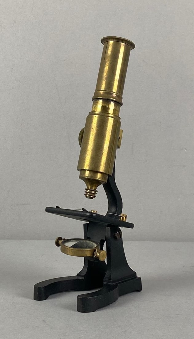 Antique Brass and Cast Iron Microscope (1 of 5)
