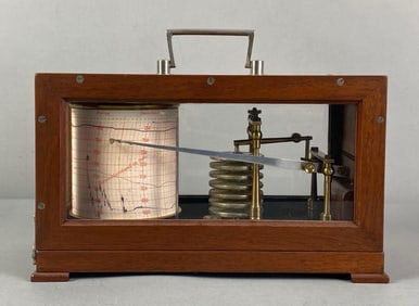 Antique German Self Recording Barometer