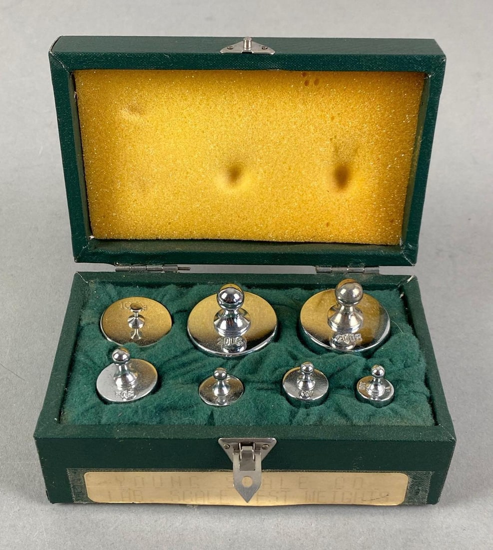 Vintage Tricle Young Scale Co Laboratory Scale Test Weights (1 of 2)