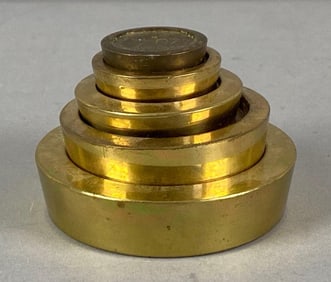 Set of Brass Nesting Scale Weights