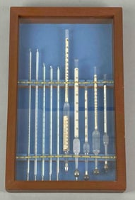 Collection of Hydrometers/thermometers In Display