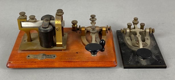 Group of 2 Vintage Telegraph Sounders