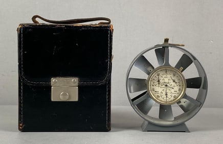 Vintage Tycos Anemometer with Case
