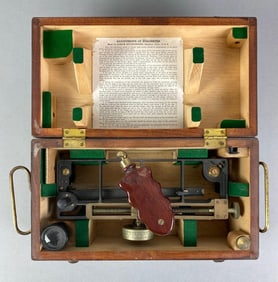 WW2 US Schick Stadimeter in Original Wood Case