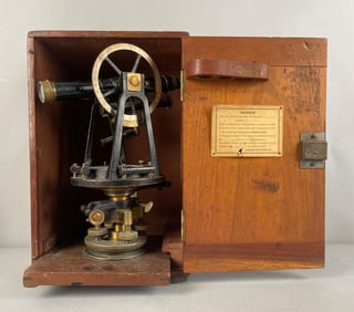 Vintage Eugene Dietzgen Transit with Case and Stand