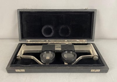 Vintage Folding Stereoscope with Case