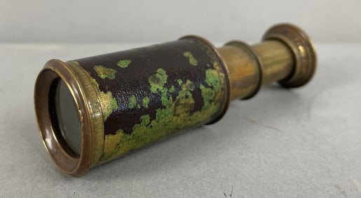 Antique Brass Spyglass Telescope