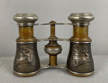 Antique Sportiere Dog Hunt Field Binoculars