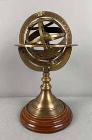 Brass Tabletop Armillary Sphere