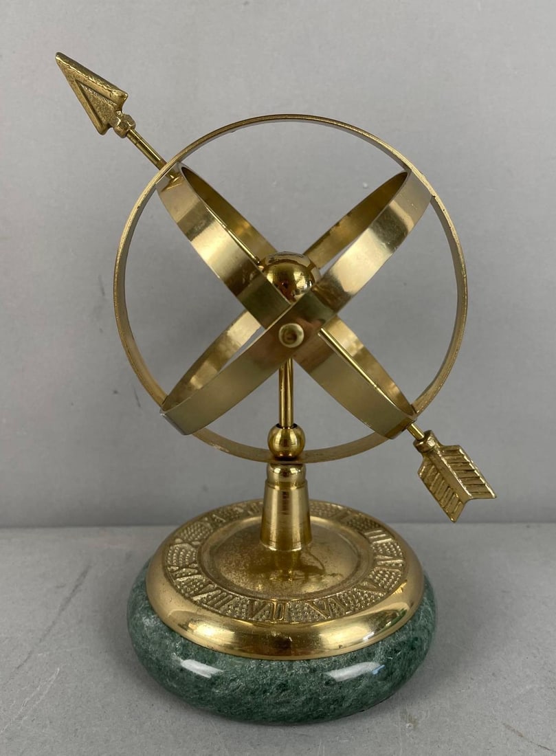 Desktop Armillary Sphere with Marble Base (1 of 3)
