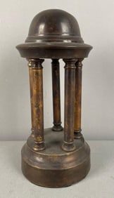 Vintage Bronze Indian Architectural Urn / Incense Burner