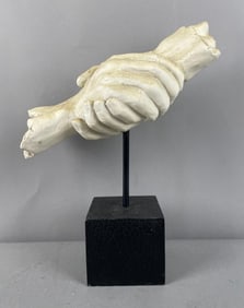 2005 TMS Vetruvian Collection Plaster Handshake Sculpture