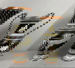 Group of 2 Greek Hand Made Copper Vases