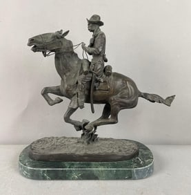 Frederic Remington Trooper of the Plains Bronze Statue