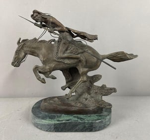 Frederic Remington The Cheyenne Bronze Statue