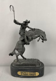 Frederic Remington Bronco Buster Bronze Statue