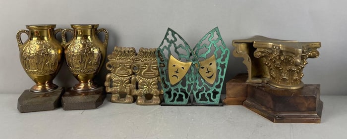 Group of Metal Bookends
