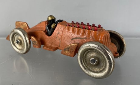 Reproduction Hubley Cast Iron Moving Pistons Race Car