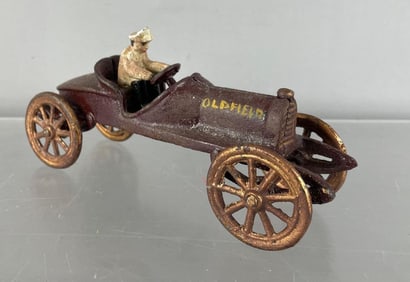 Reproduction Cast Iron Oldfield #5 Race Car