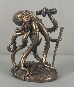 Veronese Design Steampunk Octopus Space Explorer Resin Figurine