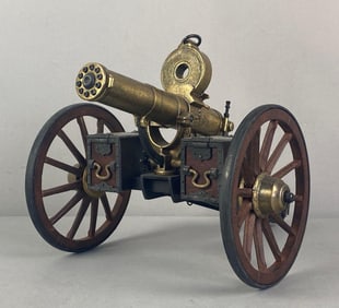 Hartford Conn Gatling Gun Artillery Replica Figurine