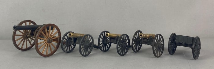 Group of US Civil War Artillery Cannons and Limber