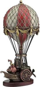 Veronese Design Steampunk Hot Air Balloon Resin Figurine